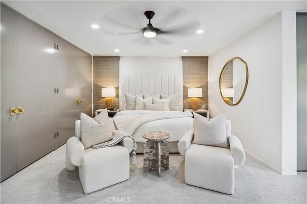 Bedroom, Interior, Recessed Lighting
