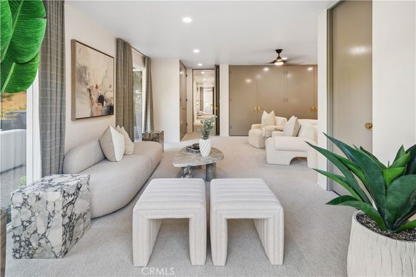 Interior, Living room, Recessed Lighting