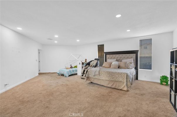 Bedroom, Interior, Recessed Lighting