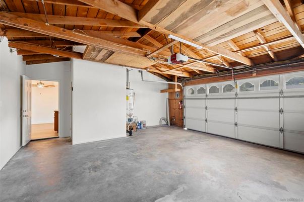 Garage, Interior, Wooden Beams, Wooden Ceilings