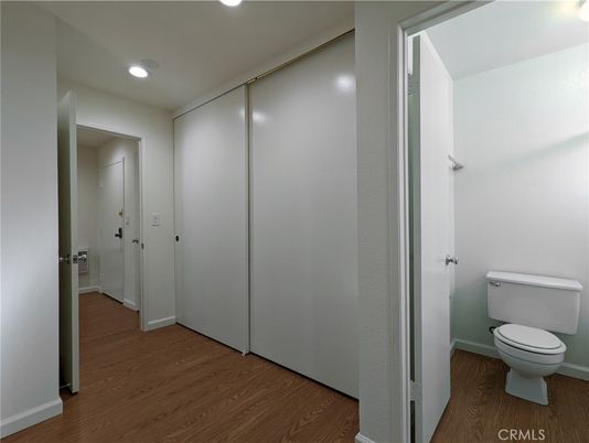 Bathroom, Interior, Recessed Lighting, Wood Texture Flooring