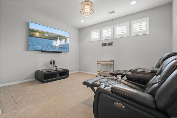Home Theatre Room, Fitness Equipment, Interior, Recessed Lighting, Theatre Room