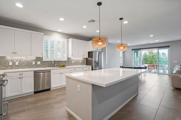 Interior, Kitchen, Pendant Lights, Recessed Lighting, Stainless Steel Appliances