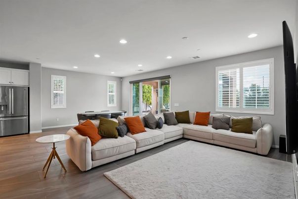 Game Room, Interior, Living room, Recessed Lighting, Stainless Steel Appliances, Wood Texture Flooring