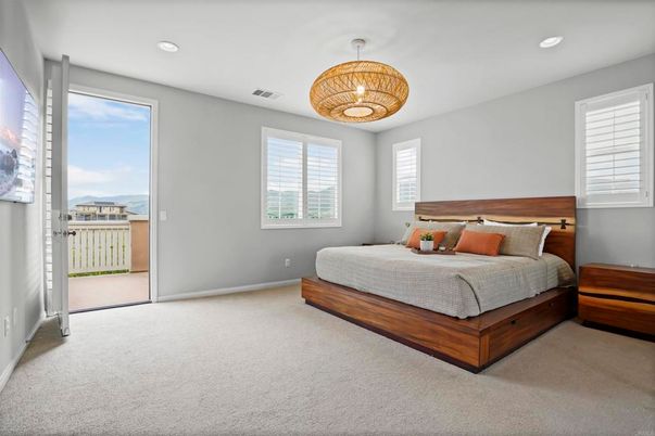 Bedroom, Interior, Recessed Lighting