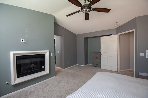 Bedroom, Fireplace, Interior