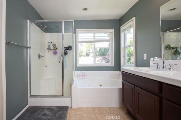 Bathroom, Glass Shower, Interior, Recessed Lighting, Tile Countertops