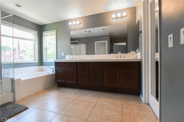 Bathroom, Dual Sink Vanities, Glass Shower, Interior