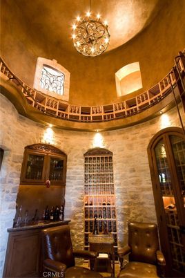 Chandelier, Interior, Stone Walls