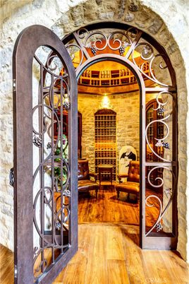 Interior, Stone Walls, Wine Storage, Wood Texture Flooring
