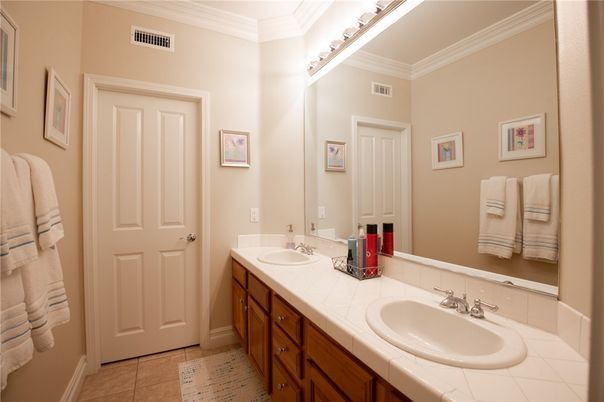 Bathroom, Dual Sink Vanities, Interior, Tile Countertops