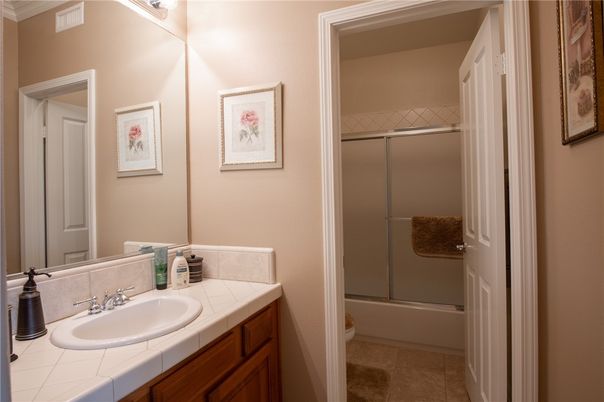 Bathroom, Glass Shower, Interior, Tile Countertops