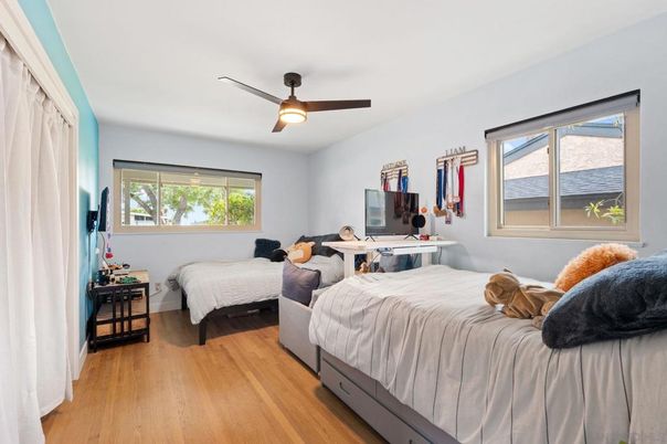 Bedroom, Interior, Wood Texture Flooring