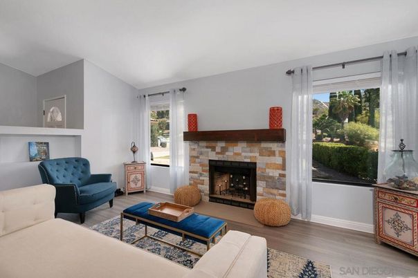 Fireplace, Interior, Living room, Wood Texture Flooring