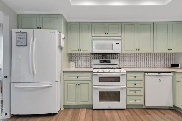 Interior, Kitchen, Wood Texture Flooring