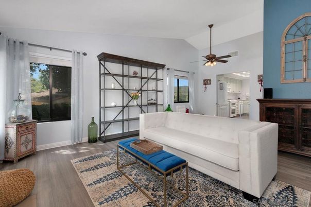 Interior, Kitchen, Living room, Recessed Lighting, Wood Texture Flooring