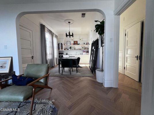 Chandelier, Dining room, Interior, Kitchen, Pendant Lights, Wood Texture Flooring
