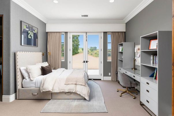 Bedroom, Home Office, Interior, Recessed Lighting