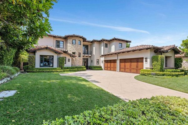 Attached, Backyard, Exterior, Facade, Mediterranean