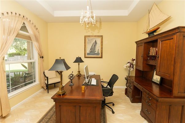 Chandelier, Home Office, Interior, Wood Texture Flooring