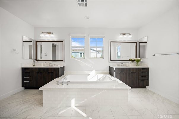 Bathroom, Dual Sink Vanities, Interior, Marble