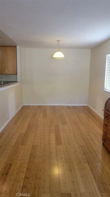 Empty room, Interior, Pendant Lights, Wood Texture Flooring