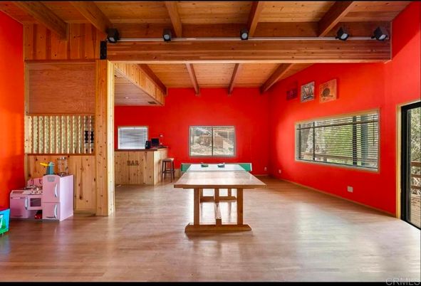Empty room, Interior, Wooden Beams, Wooden Ceilings, Wood Texture Flooring