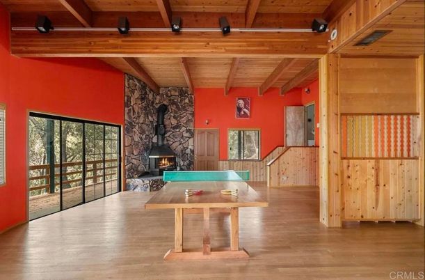 Fireplace, Interior, Stone Walls, Wooden Beams, Wooden Ceilings, Wood Texture Flooring, Wooden Walls