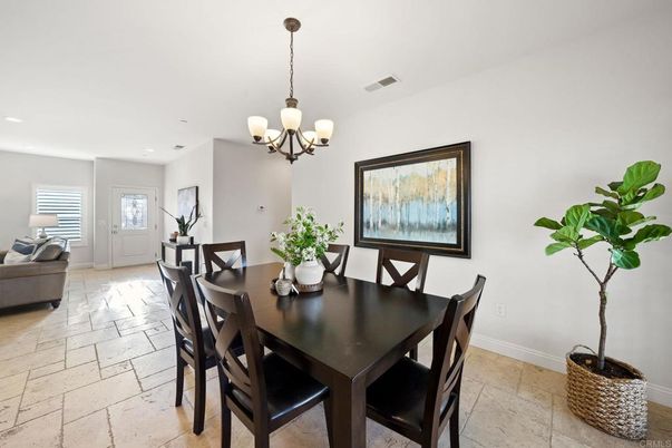Chandelier, Dining room, Interior, Recessed Lighting