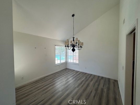 Chandelier, Empty room, Interior, Wood Texture Flooring