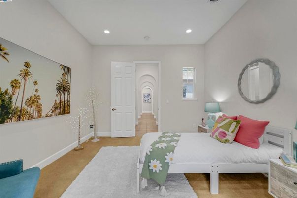 Bedroom, Interior, Recessed Lighting