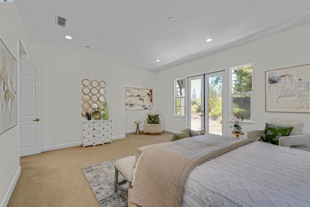 Bedroom, Interior, Recessed Lighting