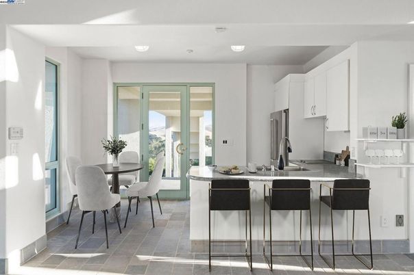 Dining room, Interior, Kitchen, Recessed Lighting