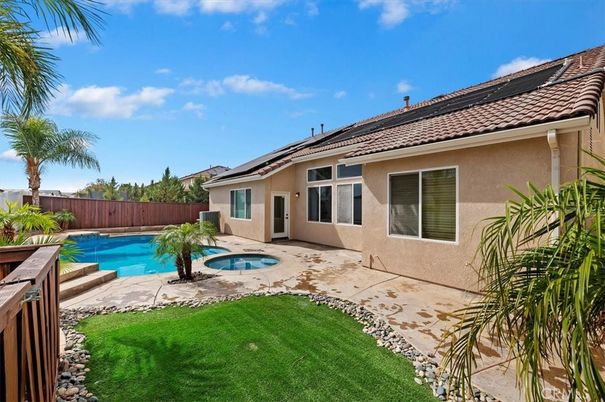 Exterior, Pool, Solar Panels
