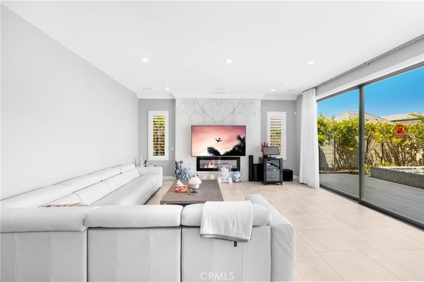 Interior, Living room, Marble Walls, Recessed Lighting