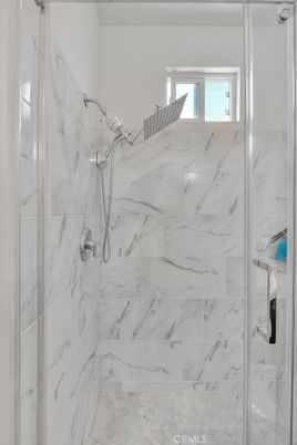 Bathroom, Glass Shower, Interior, Marble Walls