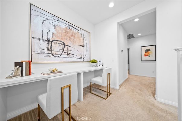 Home Office, Interior, Recessed Lighting