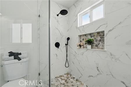 Bathroom, Glass Shower, Interior, Marble Walls