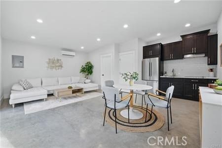 Dining room, Interior, Kitchen, Living room, Recessed Lighting, Stainless Steel Appliances
