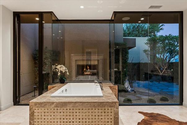 Bathroom, Fireplace, Interior, Recessed Lighting