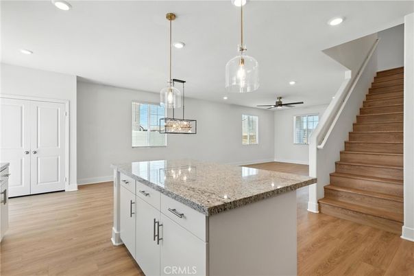 Interior, Pendant Lights, Recessed Lighting, Wood Texture Flooring