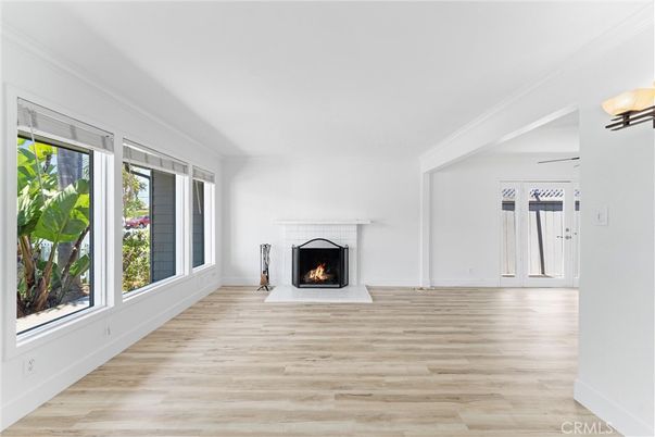 Empty room, Fireplace, Interior, Wood Texture Flooring