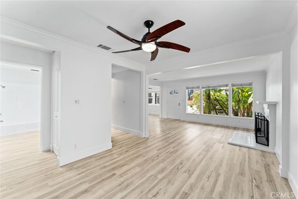 Empty room, Fireplace, Interior, Wood Texture Flooring