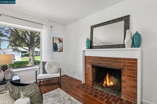 Fireplace, Interior, Wood Texture Flooring