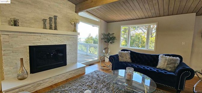 Fireplace, Interior, Living room, Stone Walls, Wooden Beams, Wooden Ceilings, Wood Texture Flooring
