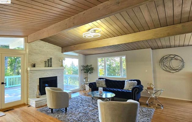 Fireplace, Interior, Living room, Stone Walls, Wooden Beams, Wooden Ceilings, Wood Texture Flooring