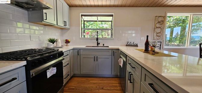 Interior, Kitchen, Wooden Ceilings, Wood Texture Flooring