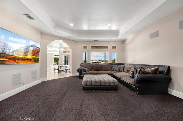 Interior, Living room, Recessed Lighting