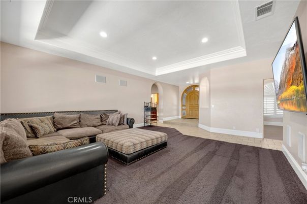 Interior, Living room, Recessed Lighting