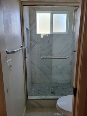 Bathroom, Glass Shower, Interior, Marble Walls